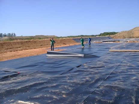 Foto do sistema de proteção ambiental